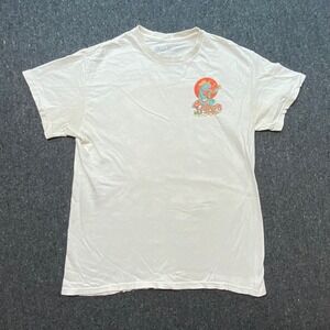 Threadless T Shirt Medium M Mens Cream Country Toads Banjo Mushroom Graphic Tee